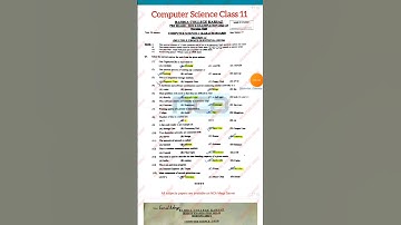 Class 11 guess papers computer science sindh board 2024, bahria college prelium papers class 11
