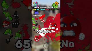 Does your country have huge gdp per capita than land area ? #europe #geography #history #map #shorts