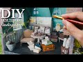 DIY📚シルバニアのお家をリペイント｜くまさん夫婦のお家#3｜The courtyard restaurant from Sylvanian Families