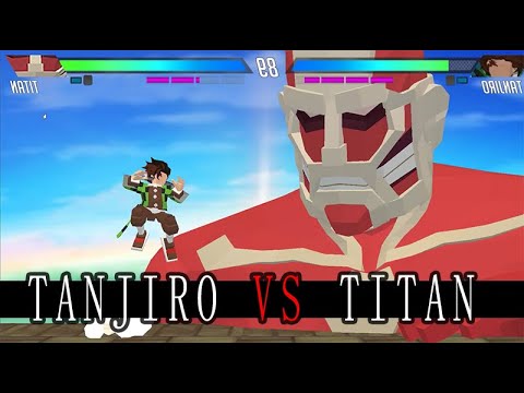 Vita Fighters - Tanjiro vs Colossal Titan