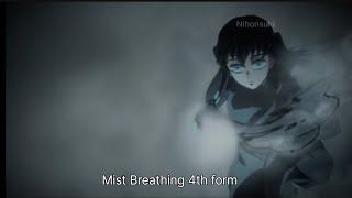 Mist Breathing 4 th form | Muichiro Tokito | Demon slayer season 3 episode 3