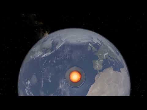 Asteroid Explodes & Crashes Into Earth (Universe Sandbox Fullscreen)