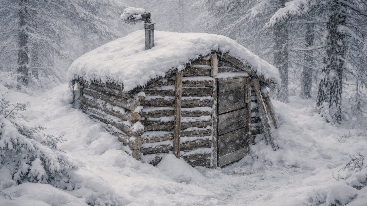 I Survived Worst Winter Alone in a Log Cabin | Life Off The Grid - YouTube