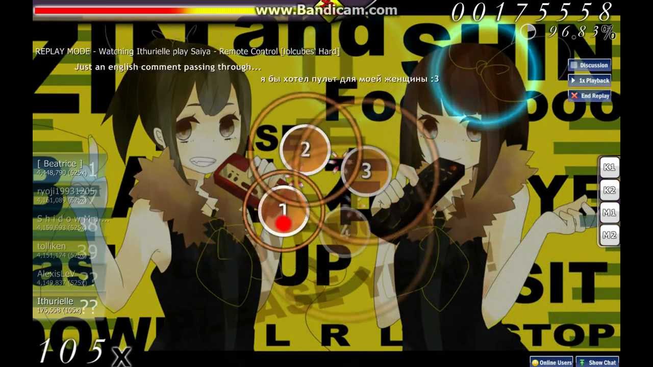 osu! - Saiya - Remote Control [Hard] - YouTube