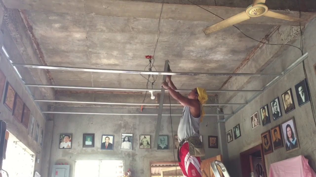 Ceiling Installation Using Metal Furring/ Hardiflex YouTube