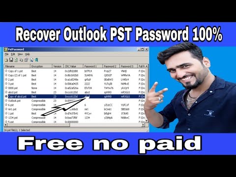 How to Recover lost PST Password for outlook,how to recover outlook password,how to recover outlook