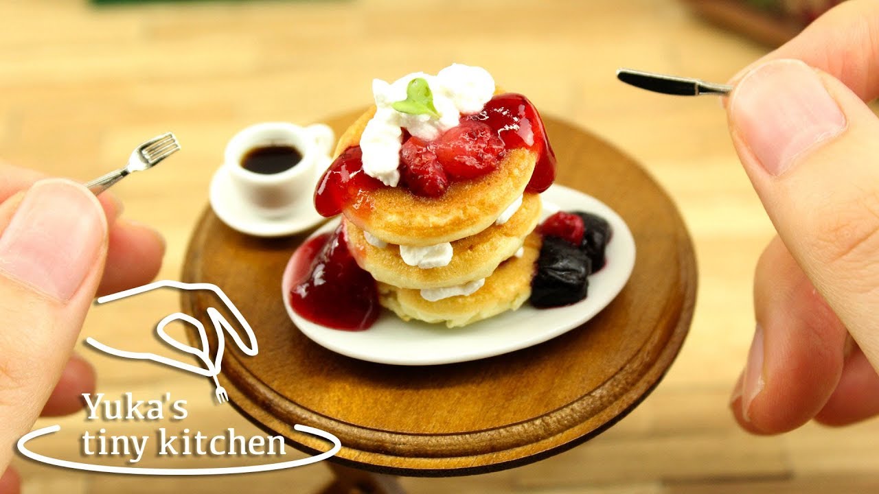 Mini Food Tiny Edible Pancake 本当に食べられるミニチュア料理 パンケーキ 13 Yuka S Tiny Kitchen Youtube