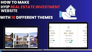 How To Make HYIP Real Estate Investing Website With Admin Panel 