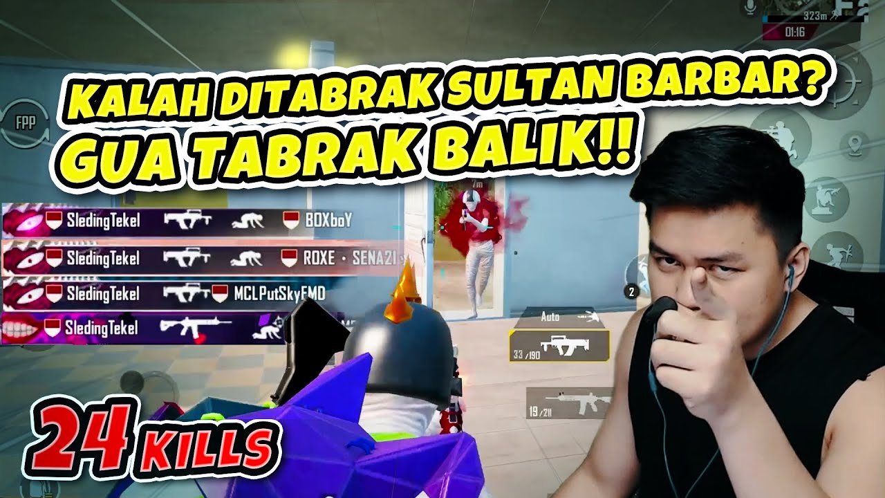 Kalah Ditabrak Sultan Barbar? Gua TABRAK BALIK!! – Ace Solo VS Squads | PUBG Mobile