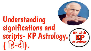 Understanding significations and scripts#Learn# KP#Astrology#केपी#ज्योतिष#