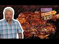 Guy Fieri Eats Jamaican Jerk Chicken | Diners, Drive-ins and Dives with Guy Fieri | Food Network