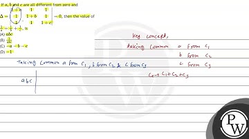 If \( a, b \) and \( c \) are all different from zero and \( \Delta=\left|\begin{array}{ccc}1+a ...