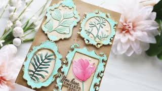 Easy Antiqued Frames
