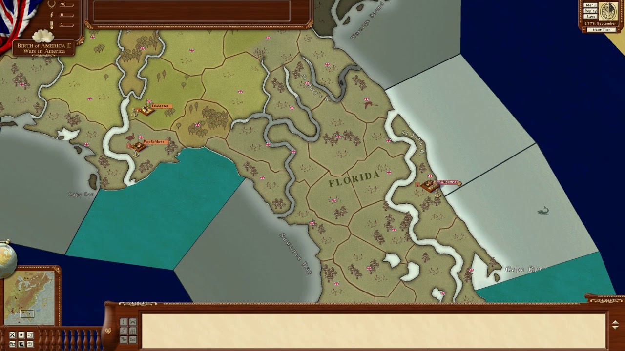 Birth of America : Wars in America, Florida Campaign SPA VS GBR. Ep. 01