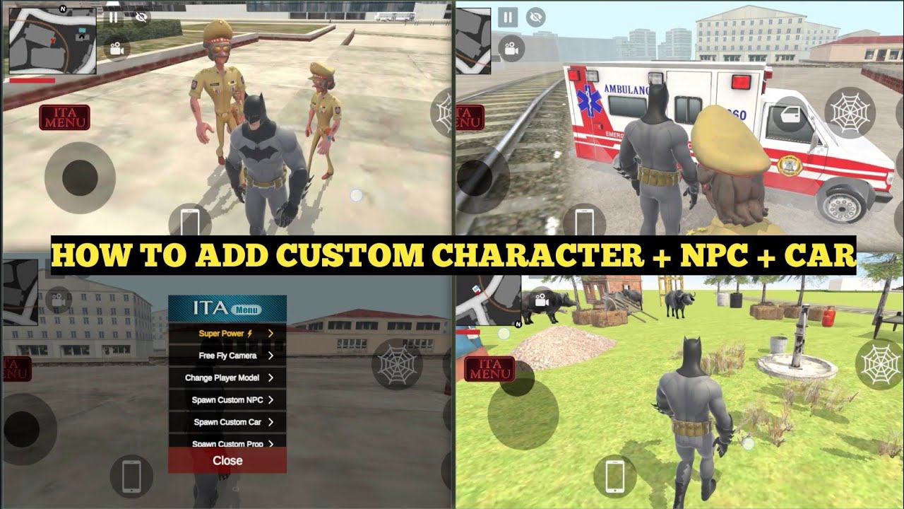 HOW TO ADD CUSTOM CHARACTER + NPC + CAR | INDIAN THEFT AURA SIMULATOR | RAHUL PLAYZ 