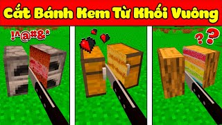 JAYGRAY SÁNG TẠO KIỂU CẮT BÁNH KEM TỪ KHỐI VUÔNG TRONG MINECRAFT | LÀM BÁNH KEM SIÊU NGON SIÊU ĐẸP