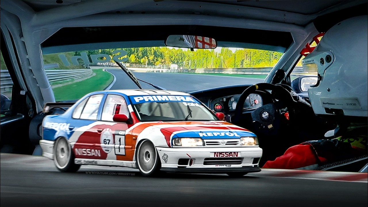 1993 Nissan Primera P10 2.0eGT Super Touring Car at Salzburgring: OnBoard & N/A SR20 Engine Sound!