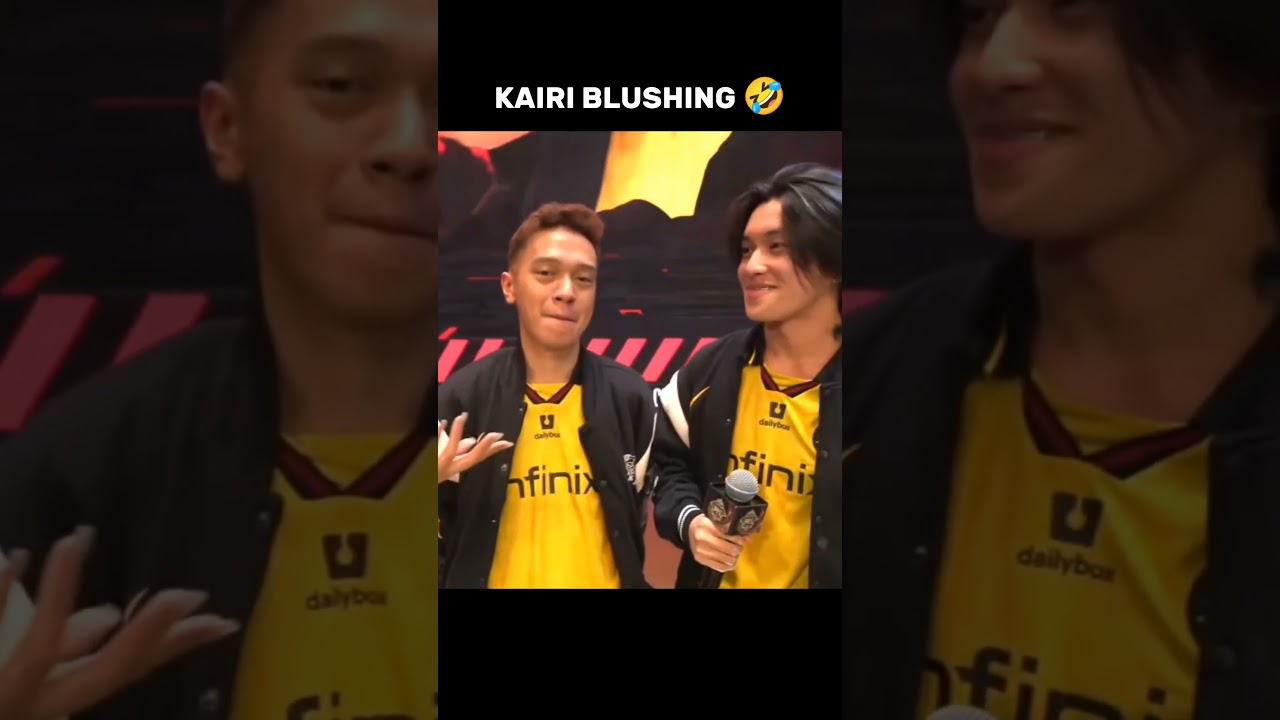 Kairi flipping his hair during interview and blushing 🤣