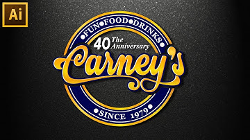 Calligraphy Logo Design with custom text in Adobe Illustrator cc