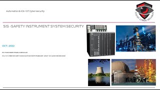SIS #safety  Instrument System  #otcybersecurity Part1