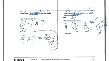 5th grade Module 6 Lesson 26 HW