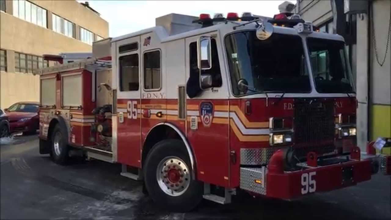 SUPER EXCLUSIVE CATCH OF THE BRAND NEW FDNY KME ENGINE 95 BEING