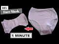 1 MINUTE DIY Face Mask From Underwear | NO SEW | 3 Different Styles