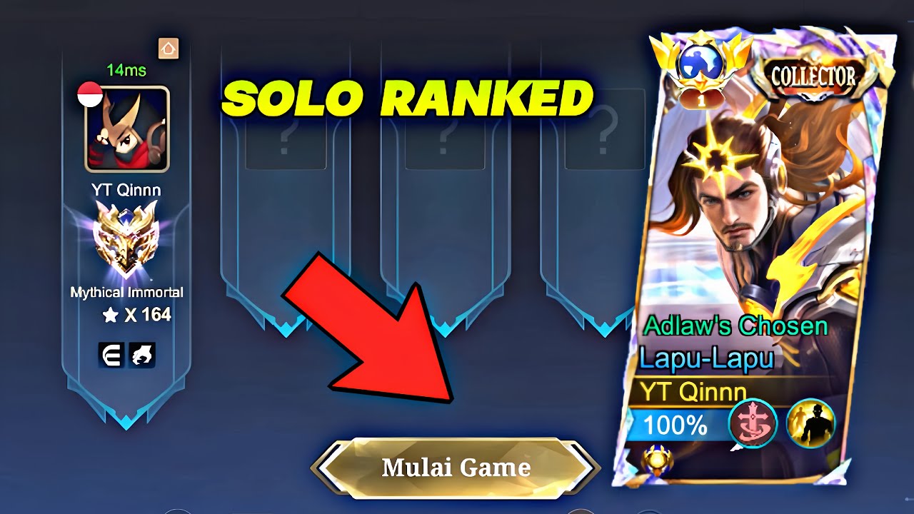 TOP GLOBAL LAPU LAPU SOLO RANK GAMEPLAY - MOBILE LEGENDS