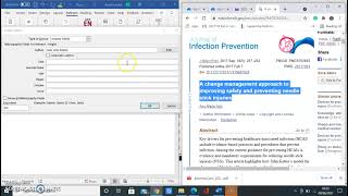 Harvard Referencing using MS word (Journal Article)