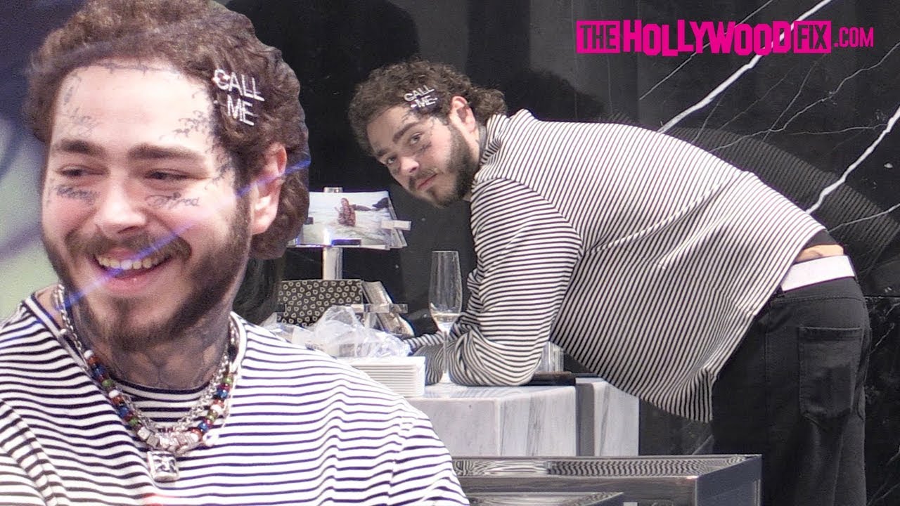 Post Malone Goes On A Christmas Shopping Spree & Turns Up At YSL On Rodeo Drive In Beverly Hills