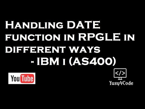 How to handle %Date function in RPGLE