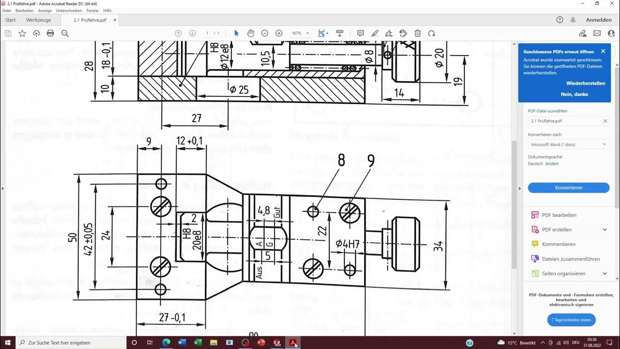 01 Anschlag Zeichnung - YouTube