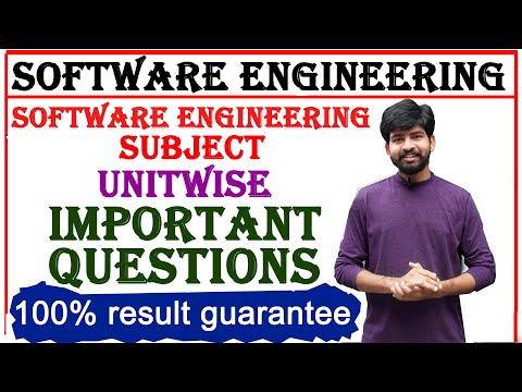 software engineering subject unit wise important questions | jntuh r18 SE important questions
