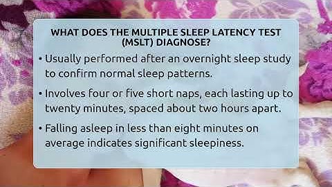 What Does The Multiple Sleep Latency Test (MSLT) Diagnose? - Sleep Apnea Support Network