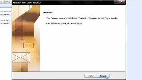 Como configurar conta Outlook no Outlook 2007?