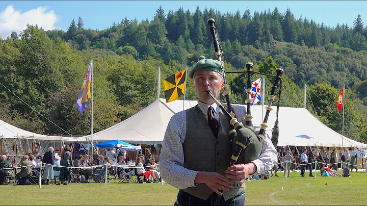 Piper Jamie Forrester playing 'Duncan The Gauger' ...