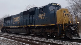 Solo CSX SD70MAC  Running around its Train in Terre Haute, IN