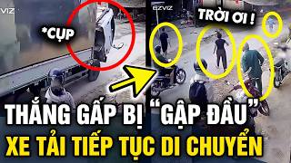 Xe tải THẮNG GẤP bị gập đầu xe và diễn biến tiếp theo khiến tất cả HỐT HOẢNG | Tin 3 Phút