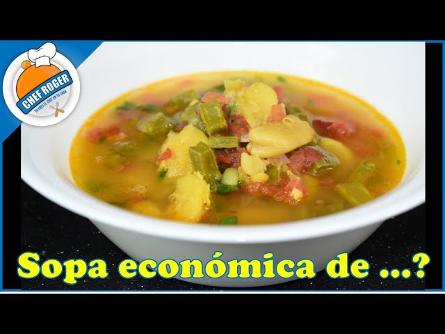 Sopa de haba seca, Prepara esta sopa económica y fácil de hacer, con mucho sabor, | Chef Roger Oficial