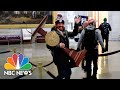 Watch: Man Pictured Carrying Pelosi’s Lectern Booked At Police Station | NBC News NOW