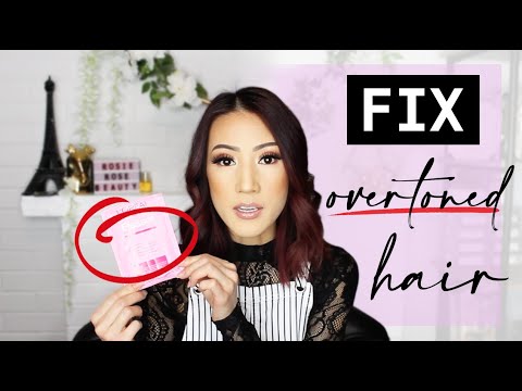 FIX OVER TONED HAIR-  a Licensed Hairstylist- Do this at HOME!! Fix DAMAGED hair!!