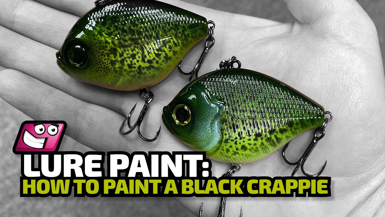 Lure Painting: How to Paint a Black Crappie 