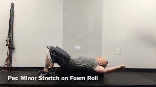 Pec Minor Stretch on Foam Roll