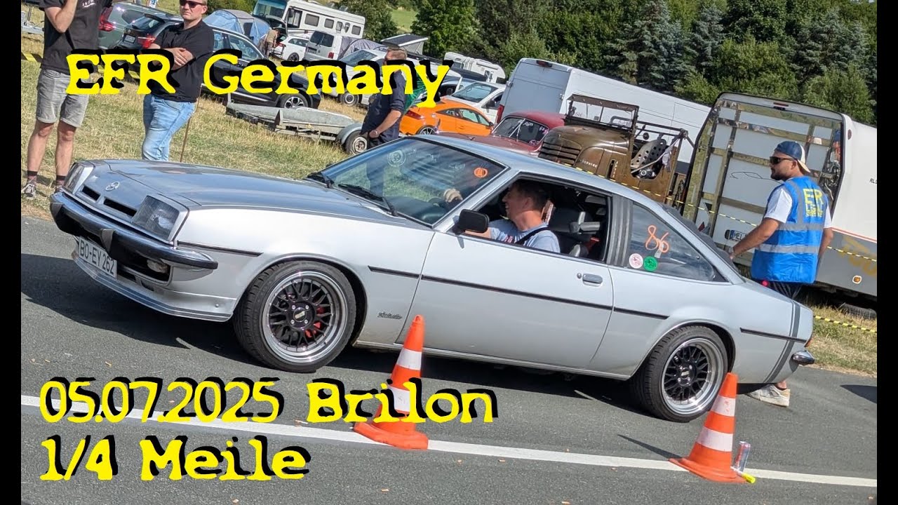 05.07.2025 EFR Germany - Mit Opel Manta B nach Brilon 1/4 Meile