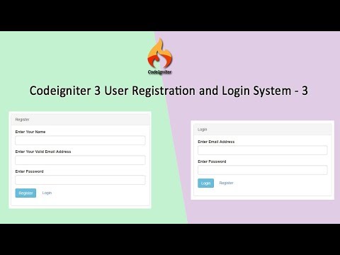 Codeigniter 3 User Registration and Login System - 3