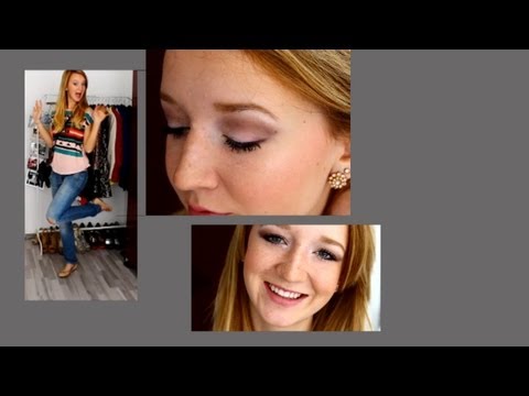 GET READY WITH ME - Casual Outfit & Make up - Erstes Video
