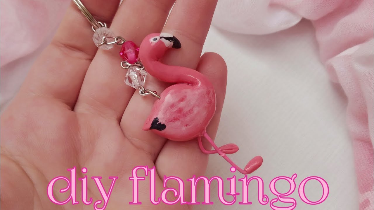فلامنجو بعجينة السيراميك 🍀🌺DIY flamingo