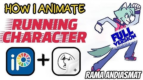 Ibispaint X and FlipaClip l Create Life-Like Animation: Running Character l Watch and Learn!