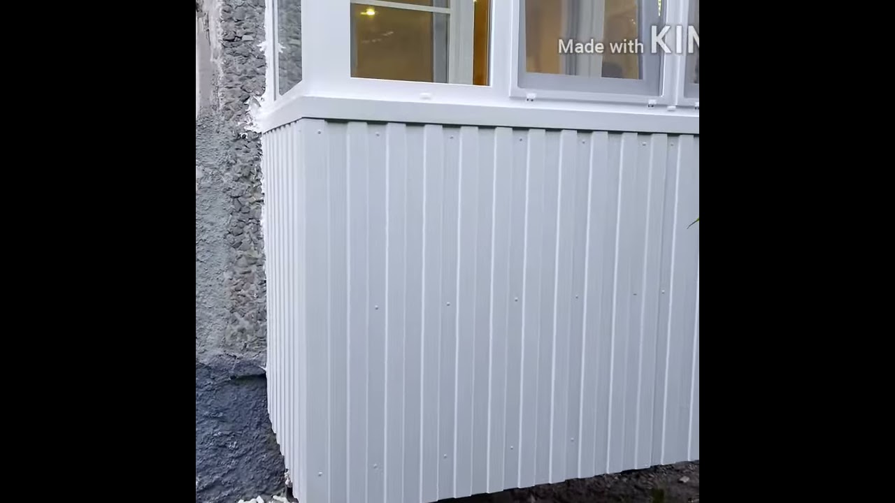 балкон на первом этаже как сделать