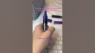 Drawing on the f7 key on my keyboard with posca markers #drawing #posca #sub #art